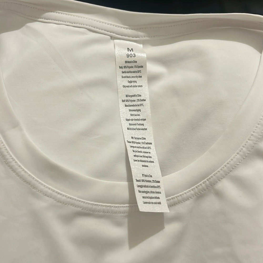 NWT White Athletic Top